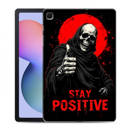 Дизайнерский силиконовый чехол для Samsung Galaxy Tab S6 Lite смешной скелет