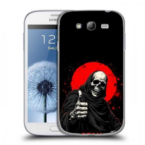 Дизайнерский пластиковый чехол для Samsung Galaxy Grand смешной скелет