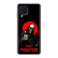 Дизайнерский силиконовый чехол для Samsung Galaxy A22 смешной скелет