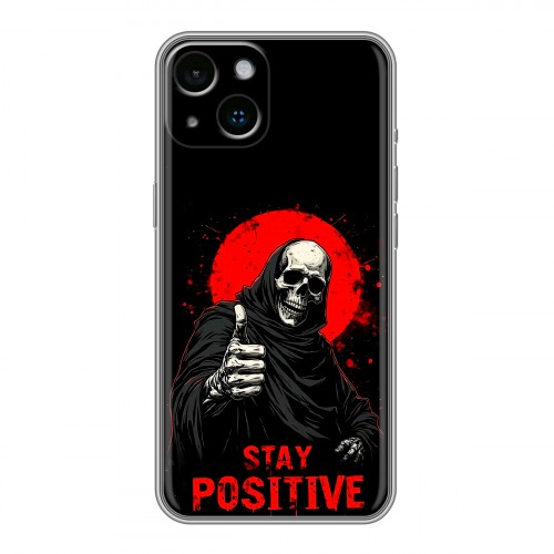 Дизайнерский силиконовый чехол для Iphone 14 смешной скелет