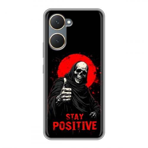 Дизайнерский пластиковый чехол для Vivo Y03 смешной скелет