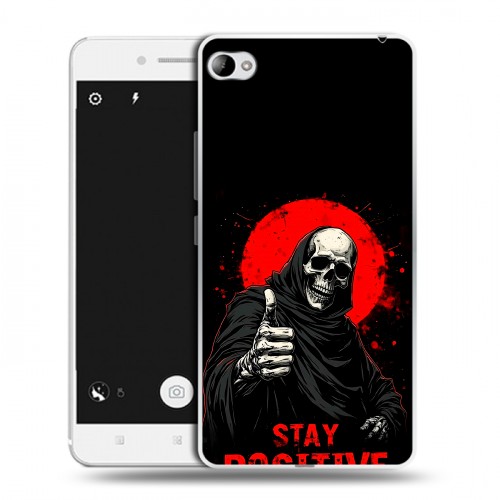 Дизайнерский пластиковый чехол для Lenovo S90 смешной скелет