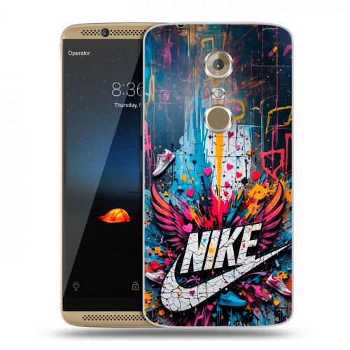 Дизайнерский пластиковый чехол для ZTE Axon 7 Nike Найк