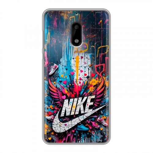 Дизайнерский пластиковый чехол для Nokia 6 Nike Найк