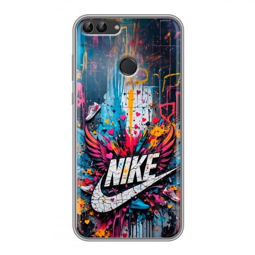 Дизайнерский силиконовый чехол для Huawei P Smart Nike Найк