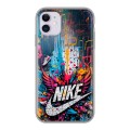Дизайнерский силиконовый чехол для Iphone 11 Nike Найк