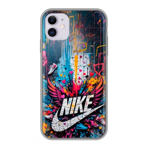 Дизайнерский силиконовый чехол для Iphone 11 Nike Найк