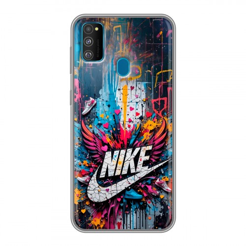 Дизайнерский силиконовый чехол для Samsung Galaxy M30s Nike Найк