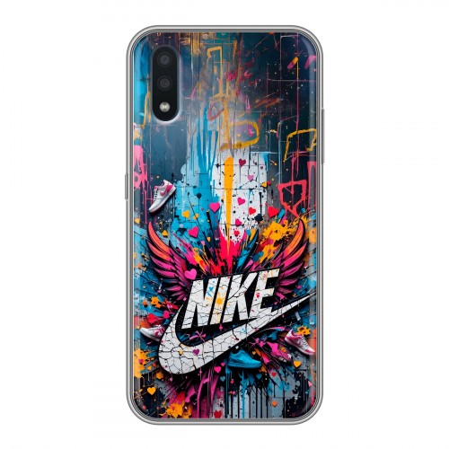 Дизайнерский силиконовый чехол для Samsung Galaxy M01 Nike Найк