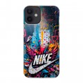 Дизайнерский силиконовый с усиленными углами чехол для Iphone 12 Mini Nike Найк