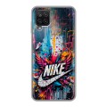 Дизайнерский пластиковый чехол для Samsung Galaxy A12 Nike Найк