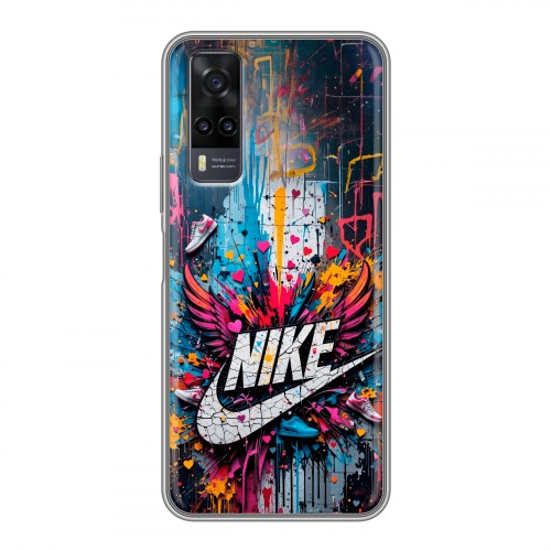 Дизайнерский пластиковый чехол для Vivo Y31 Nike Найк
