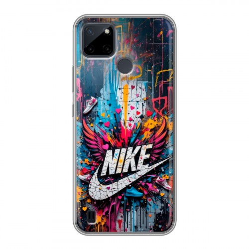 Дизайнерский силиконовый чехол для Realme C21Y Nike Найк