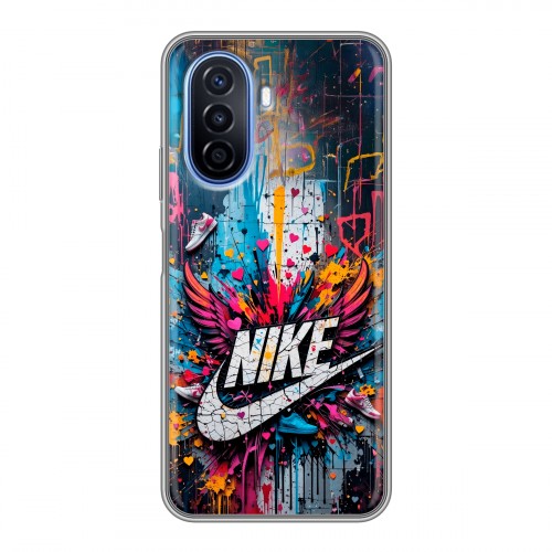 Дизайнерский силиконовый чехол для Huawei Nova Y70 Nike Найк