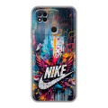 Дизайнерский силиконовый чехол для Xiaomi Redmi 10A Nike Найк