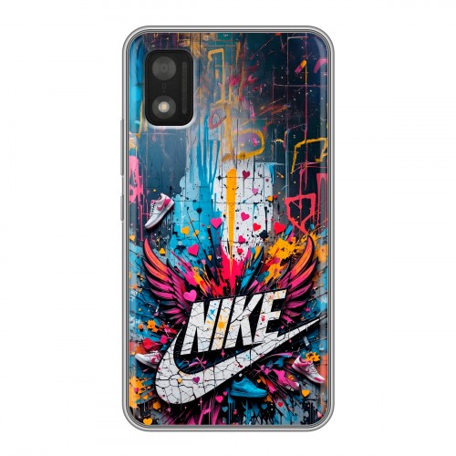 Дизайнерский силиконовый чехол для Itel A17 Nike Найк