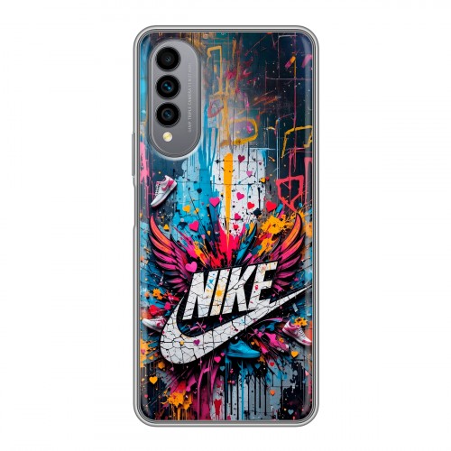 Дизайнерский силиконовый чехол для Wiko T50 Nike Найк