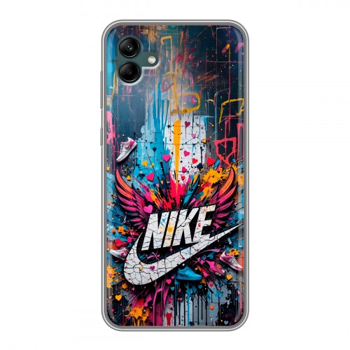 Дизайнерский силиконовый чехол для Samsung Galaxy A04 Nike Найк