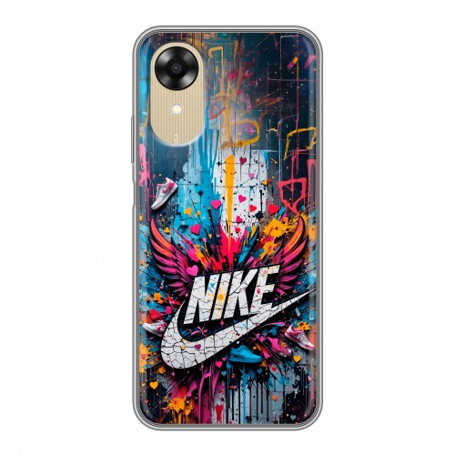 Дизайнерский силиконовый чехол для OPPO A17k Nike Найк