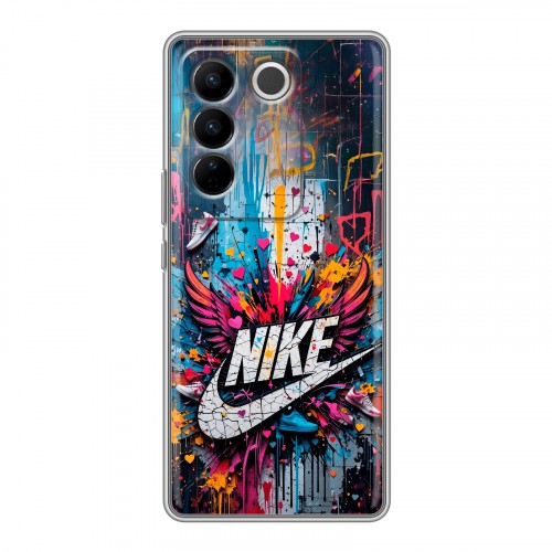 Дизайнерский силиконовый чехол для Vivo V27 Nike Найк