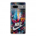 Дизайнерский силиконовый чехол для Google Pixel 7A Nike Найк