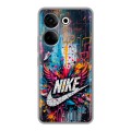 Дизайнерский силиконовый чехол для Tecno Camon 20 Nike Найк