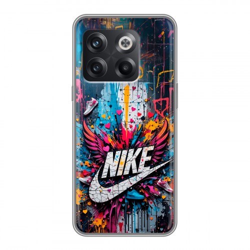 Дизайнерский пластиковый чехол для OnePlus 10T Nike Найк