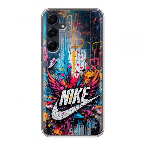 Дизайнерский силиконовый чехол для Samsung Galaxy A55 Nike Найк