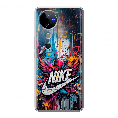 Дизайнерский силиконовый чехол для Vivo V40 5G Nike Найк
