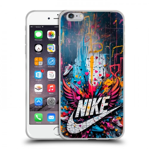Дизайнерский силиконовый чехол для Iphone 6 Plus/6s Plus Nike Найк