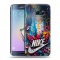 Дизайнерский силиконовый чехол для Samsung Galaxy S6 Edge Nike Найк