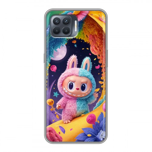 Дизайнерский силиконовый чехол для OPPO Reno4 Lite Labubu Лабубу