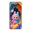 Дизайнерский силиконовый с усиленными углами чехол для Xiaomi Redmi 10C Labubu Лабубу