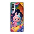 Дизайнерский силиконовый с усиленными углами чехол для Tecno Pova 3 Labubu Лабубу