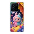 Дизайнерский силиконовый с усиленными углами чехол для Vivo Y35 Labubu Лабубу