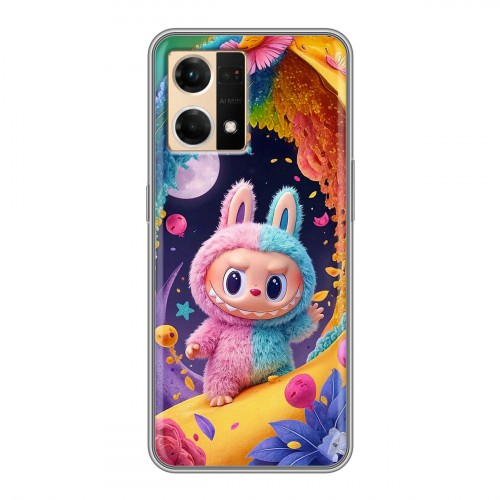 Дизайнерский силиконовый чехол для OPPO Reno7 Labubu Лабубу