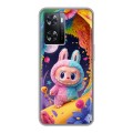 Дизайнерский силиконовый чехол для OPPO A57s Labubu Лабубу