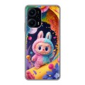 Дизайнерский силиконовый с усиленными углами чехол для XIaomi Poco F5 Labubu Лабубу