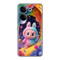 Дизайнерский силиконовый чехол для Tecno Camon 20 Labubu Лабубу
