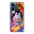 Дизайнерский силиконовый чехол для Itel A60s Labubu Лабубу