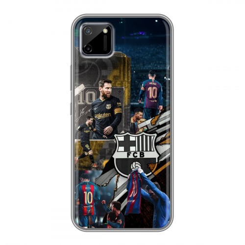 Дизайнерский силиконовый чехол для Realme C11 Messi Barcelona