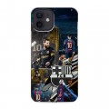 Дизайнерский силиконовый чехол для Iphone 12 Messi Barcelona