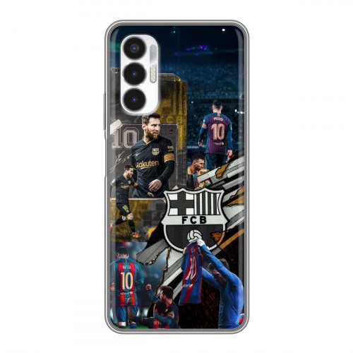 Дизайнерский силиконовый чехол для Tecno Pova 3 Messi Barcelona