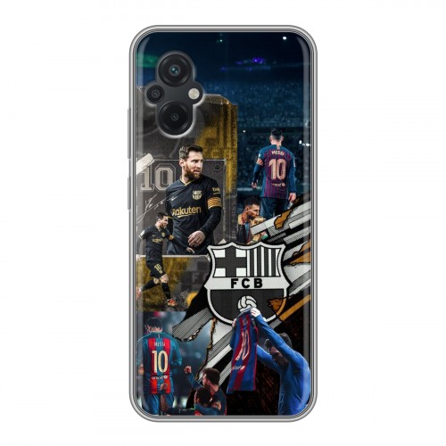 Дизайнерский силиконовый чехол для Xiaomi Poco M5 Messi Barcelona