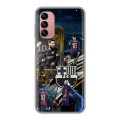 Дизайнерский силиконовый чехол для Samsung Galaxy A04s Messi Barcelona