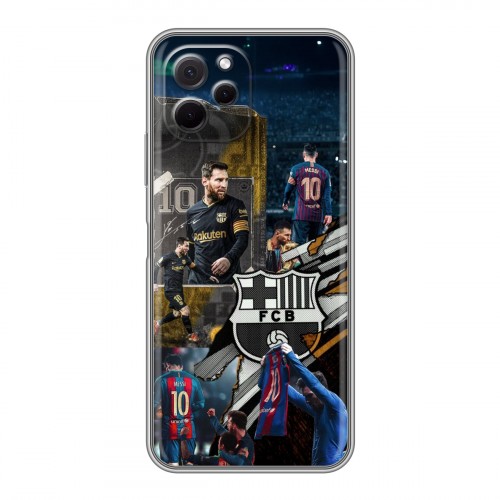 Дизайнерский силиконовый с усиленными углами чехол для Huawei Nova Y61 Messi Barcelona
