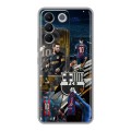 Дизайнерский силиконовый с усиленными углами чехол для Vivo V27e Messi Barcelona