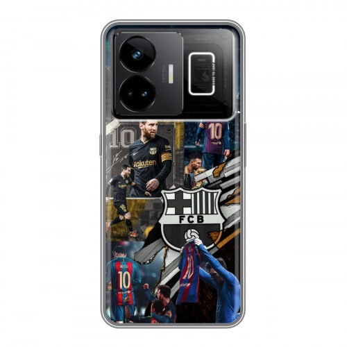 Дизайнерский силиконовый чехол для Realme GT3 Messi Barcelona