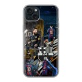 Дизайнерский силиконовый чехол для Iphone 15 Plus Messi Barcelona