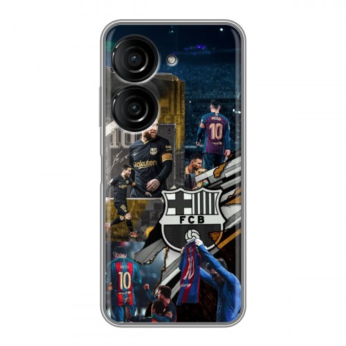 Дизайнерский силиконовый чехол для ASUS ZenFone 9 Messi Barcelona